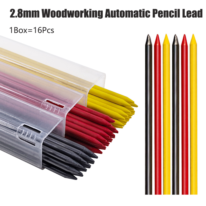 Mechanical Pencil Lead - Lápis Automático para Marcenaria 2.8mm Preto