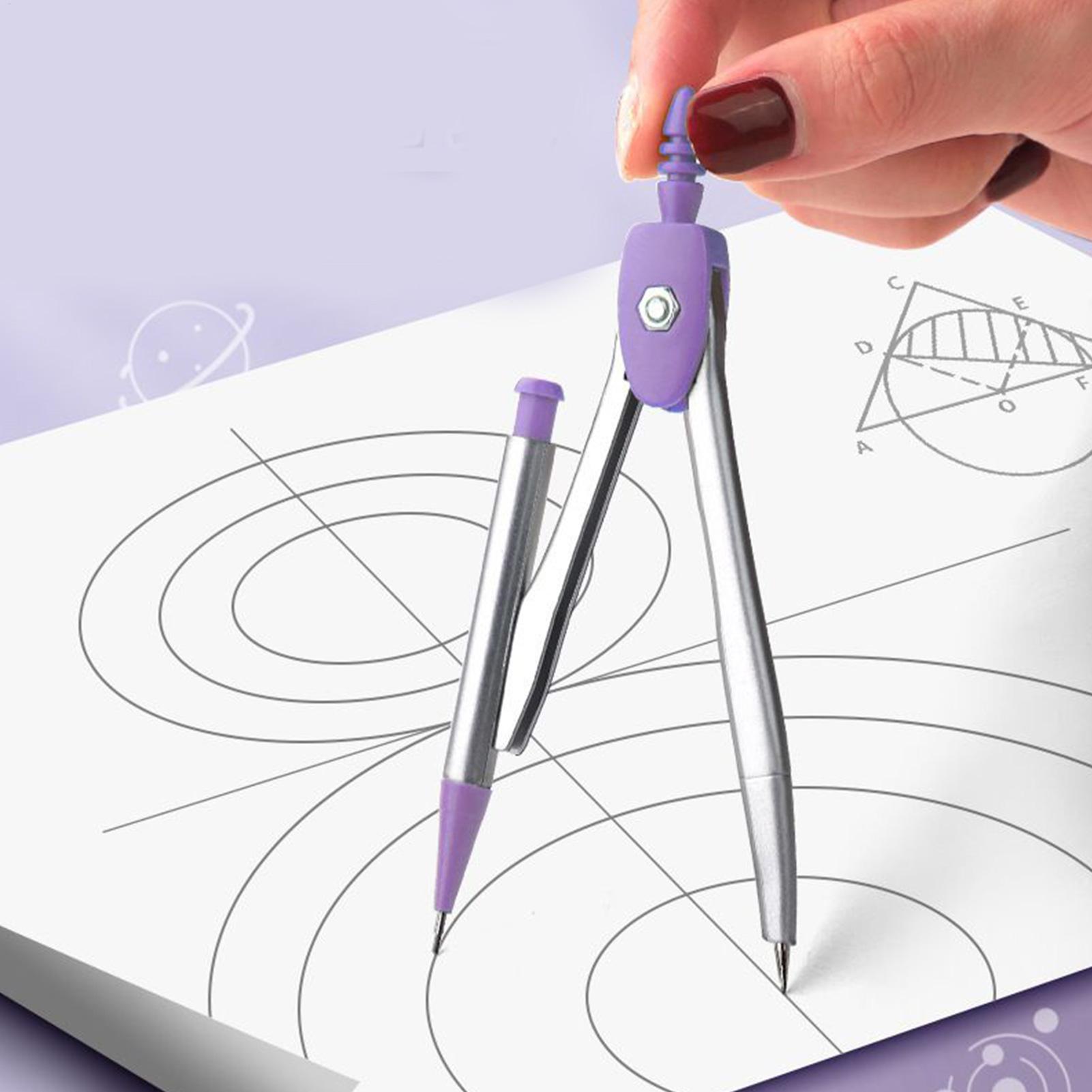 Compass Geometry Set - Conjunto geométrico para estudantes, transferidor escolar
