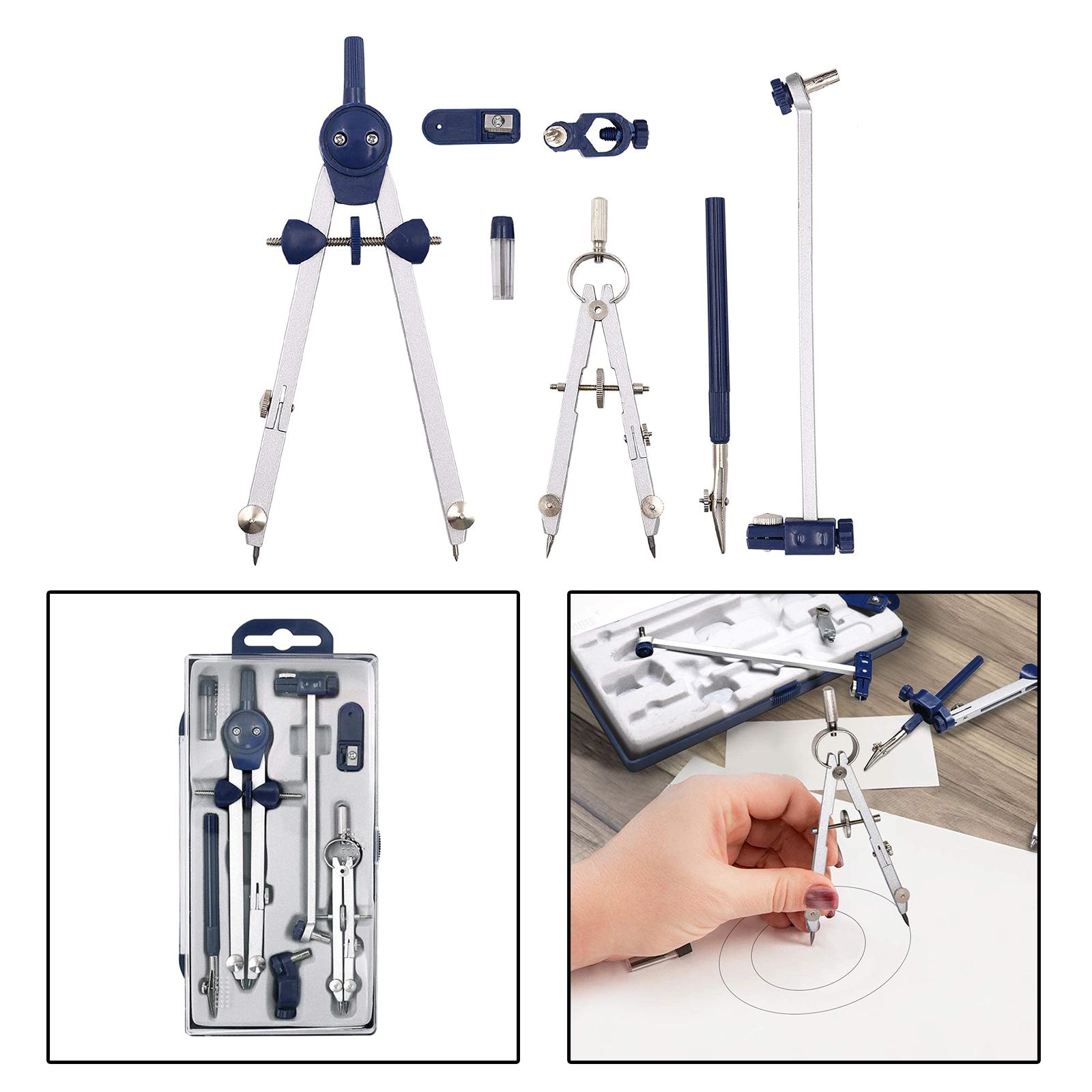 Compass Geometry Set - Conjunto de geometria de 7 peças,