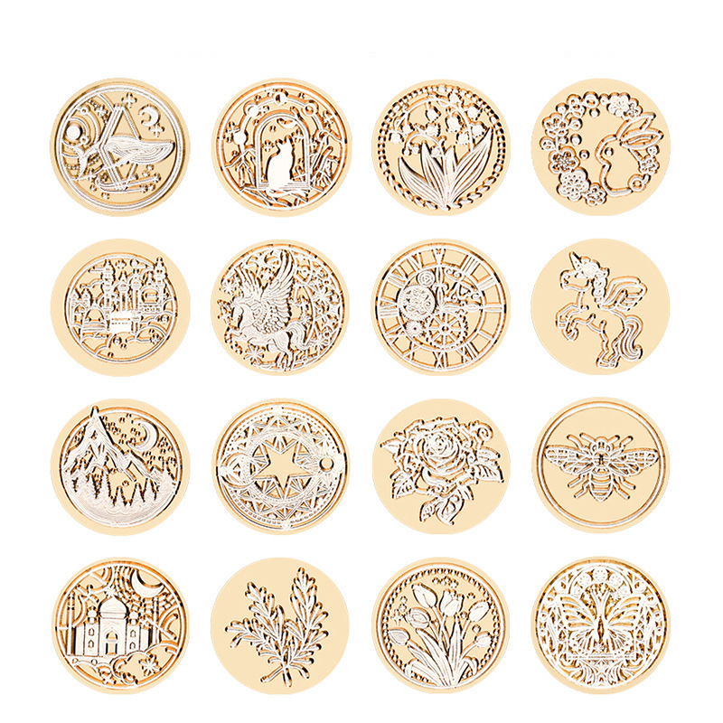 Wax Seal Stamp Kit - Carimbo de Cera Retrô com Padrão