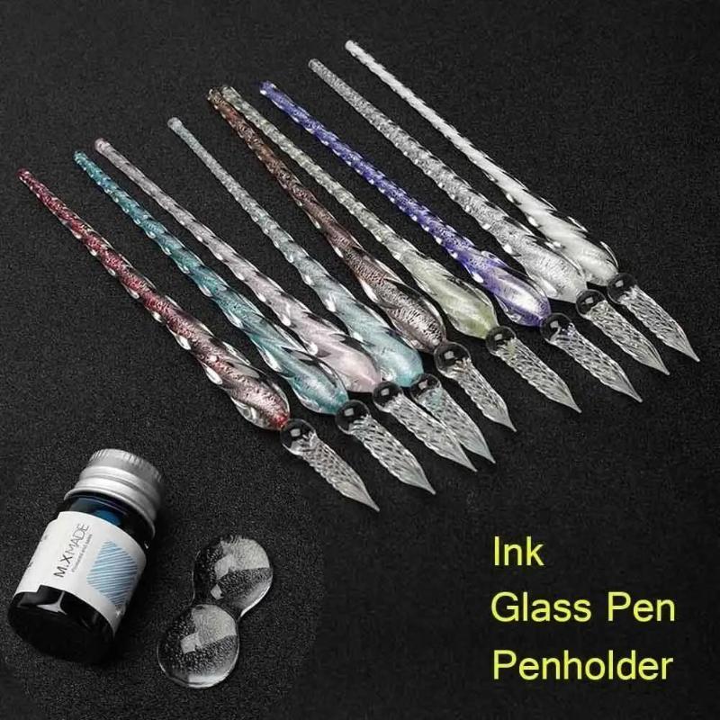 Fountain Pen Ink - Conjunto de Canetas de Cristal Colorido