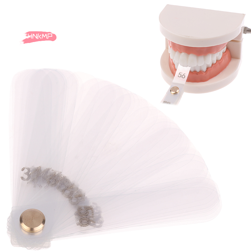 Ruler Set Transparent - 56 pçs dental interproximal redução calibre