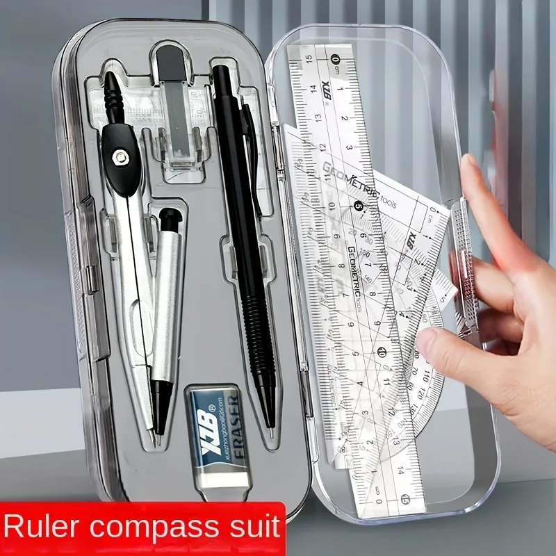 Compass Geometry Set - Kit de geometria matemática 8 em