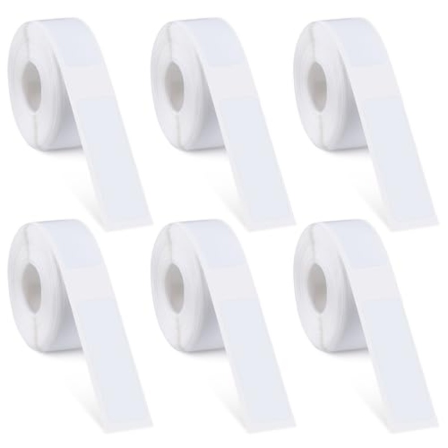 Label Printer Tape - 6 Rolos de Fita para Impressora