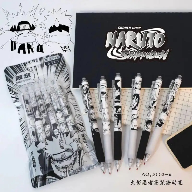 Gel Ink Pen Set - Naruto Anime Gel Pen, Uchiha Itachi,