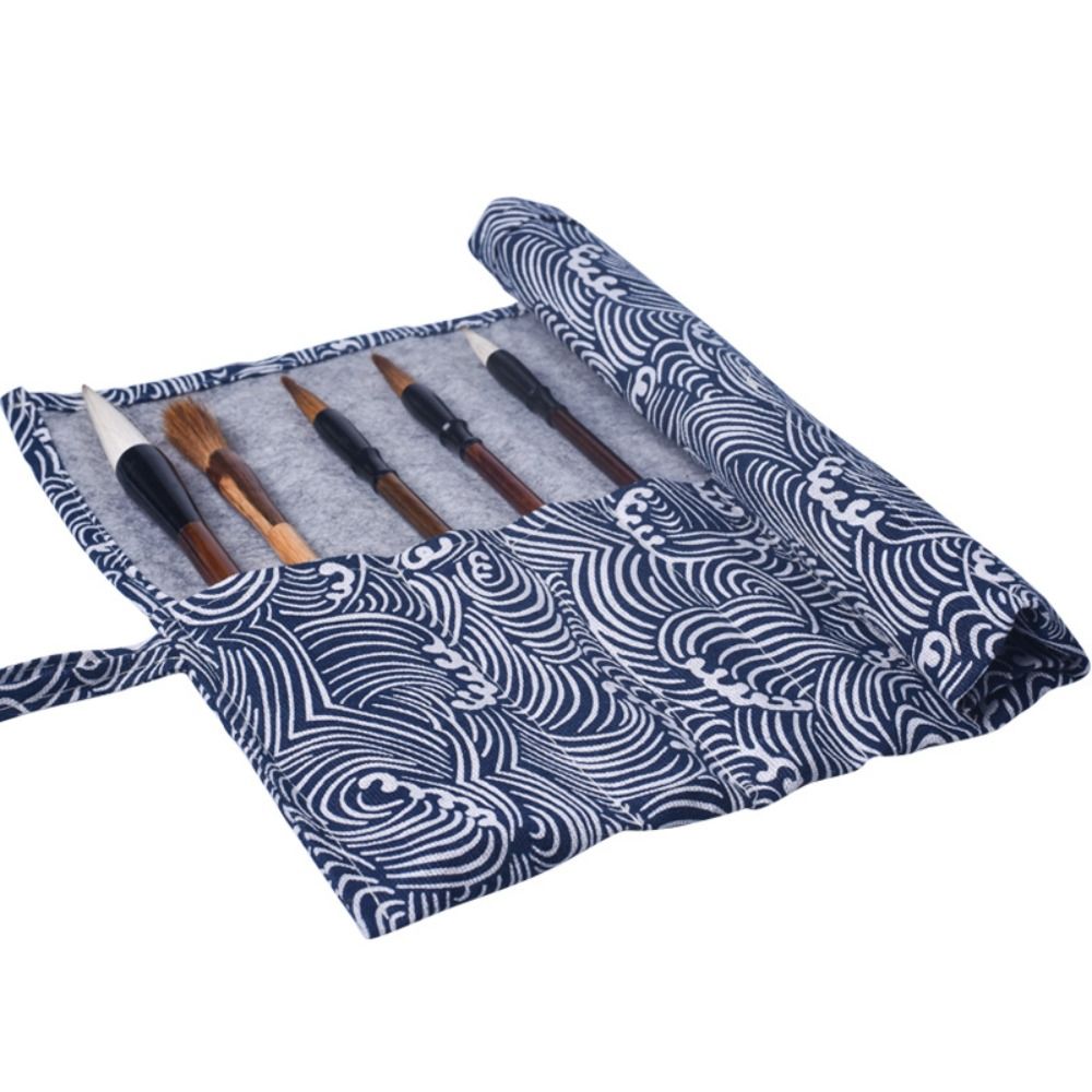 Pen Pouch Roll - Estojo de Canetas Estilo Chinês Vintage,
