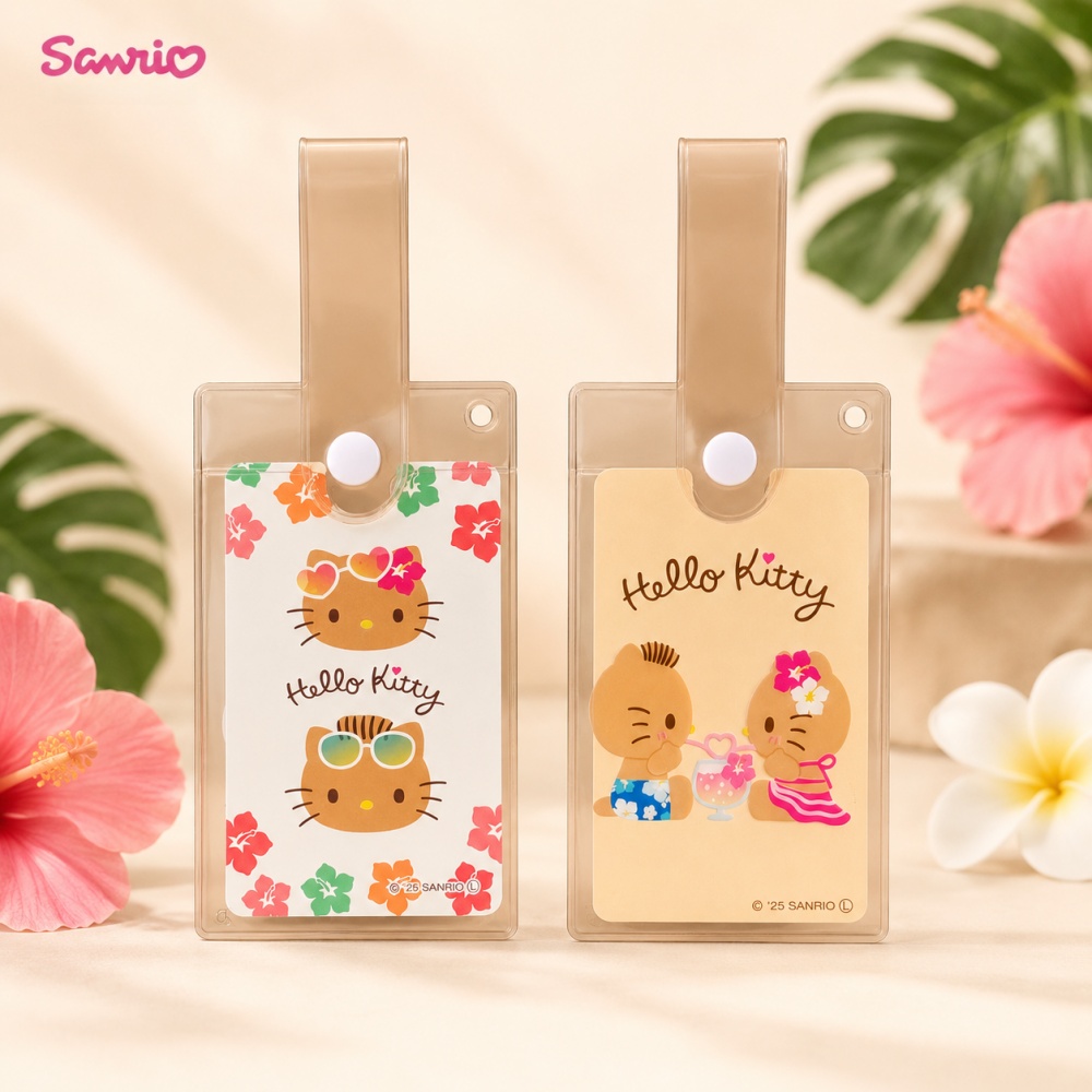 Tan Stationery & Office Supply - Porta-Crachá Transparente Genuíno Hello Kitty Sanrio