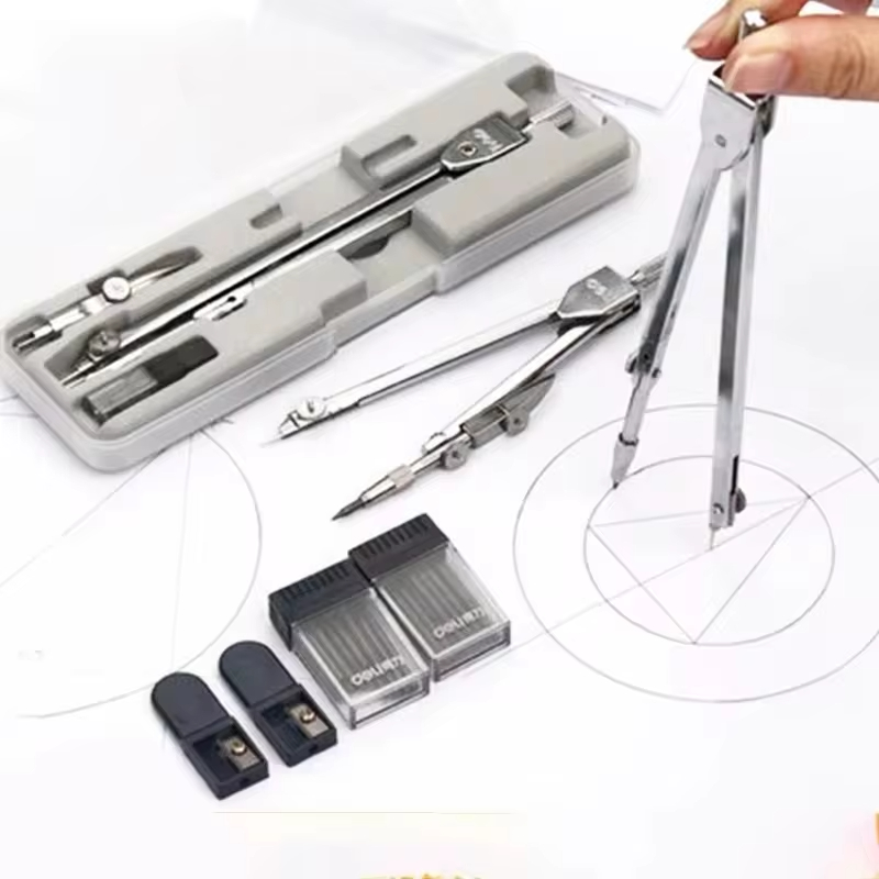 Compass Geometry Set - Aço inoxidável multifuncional desenho bússola matemática