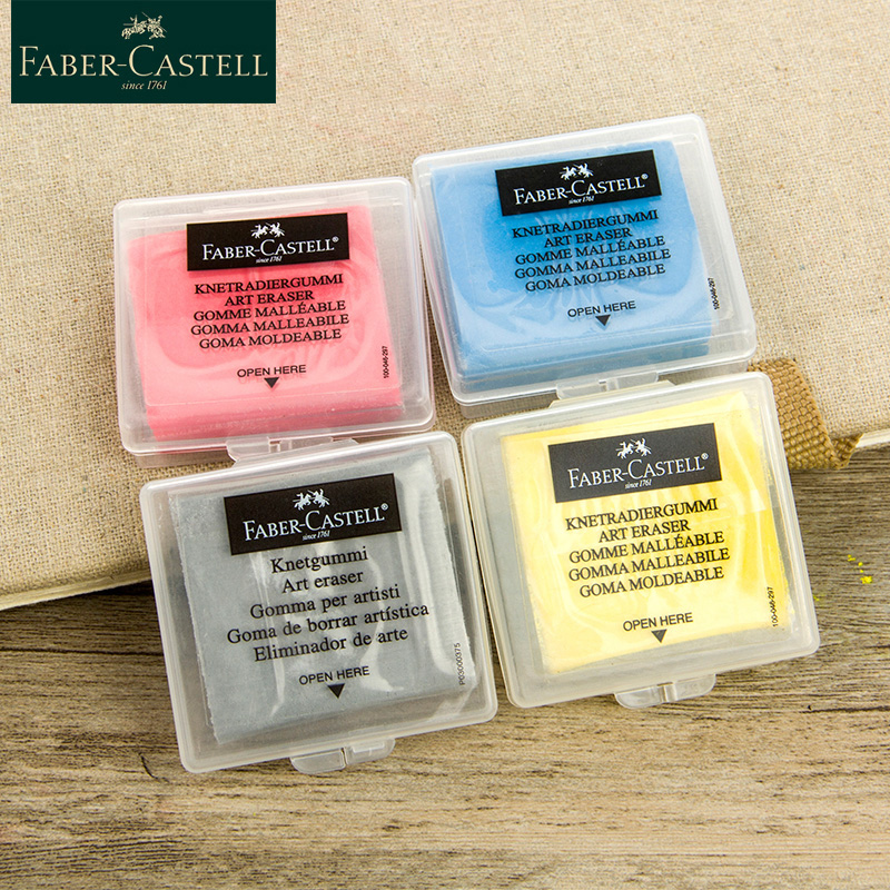 Rubber Eraser Kneaded - Faber-Castell-Plasticidade Borracha, Soft Art Eraser, destaque