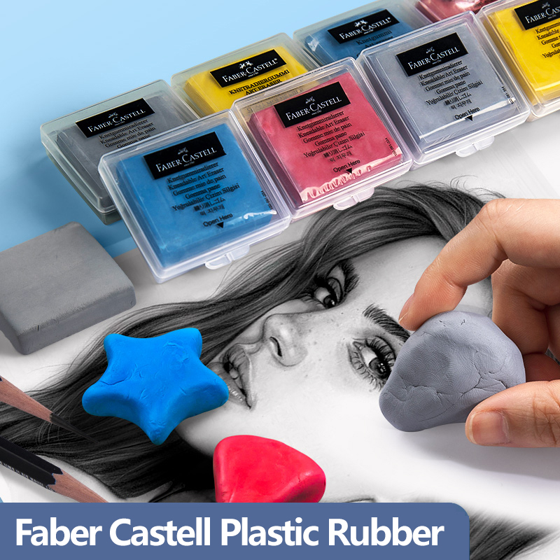 Rubber Eraser Kneaded - Faber-castell borracha de plasticidade 4 peças