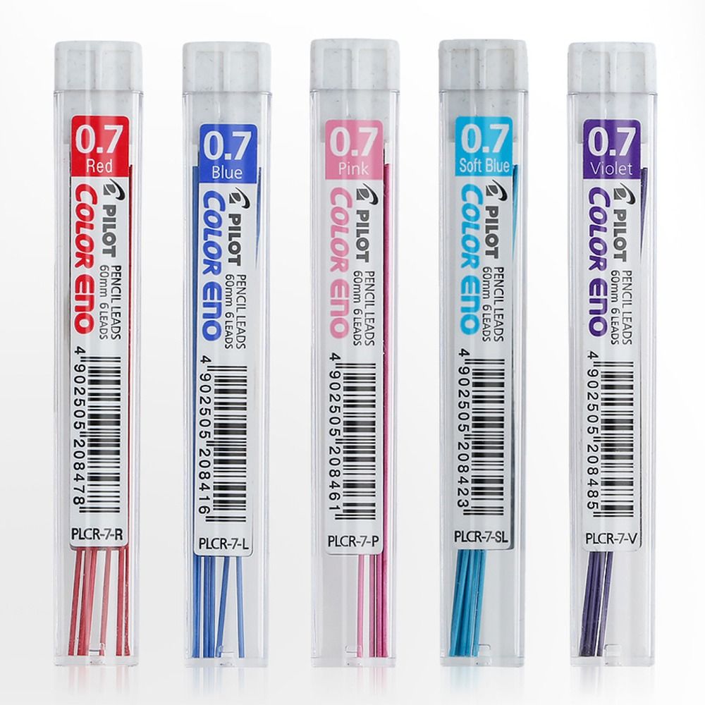Mechanical Pencil Lead - 2B Multi-Color Recarga de Lápis Mecânico,