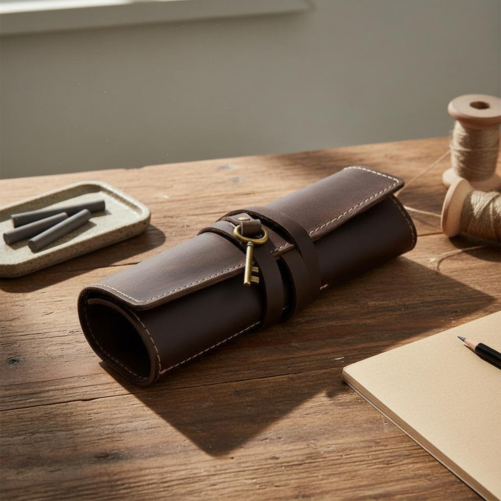 Estojo de Couro Dobrável para  - Pen Pouch Roll avaliação e preço