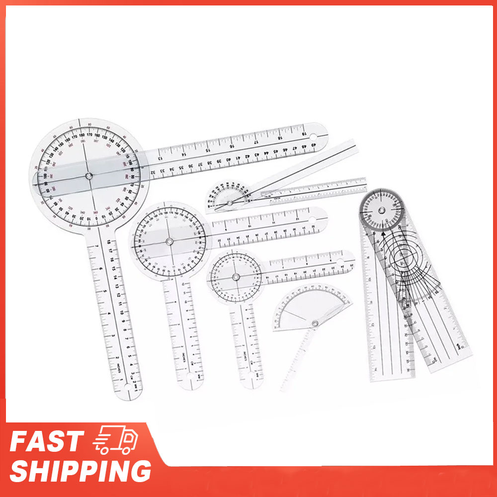 Conjunto de goniômetros médico - Ruler Set Transparent avaliação e preço