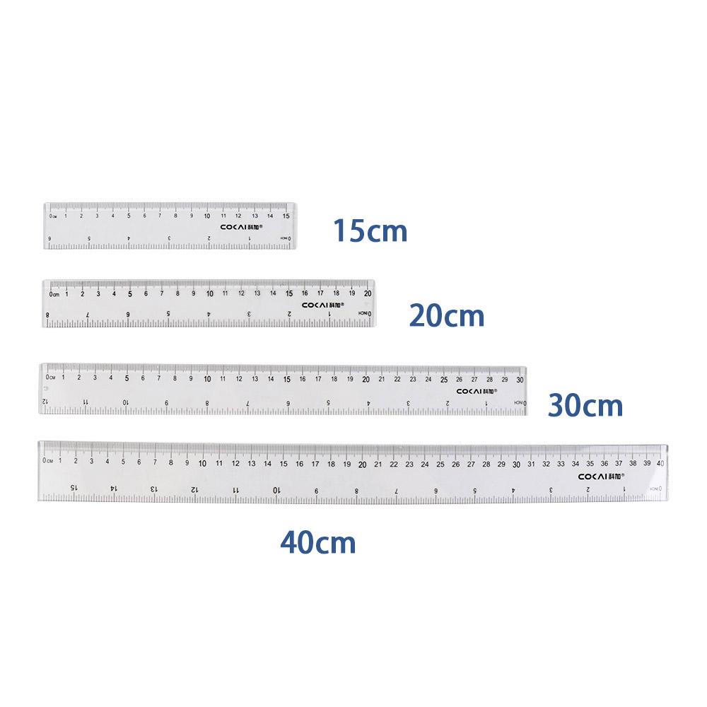 Acessórios de Mesa: Régua Reta - Ruler Set Transparent avaliação e preço