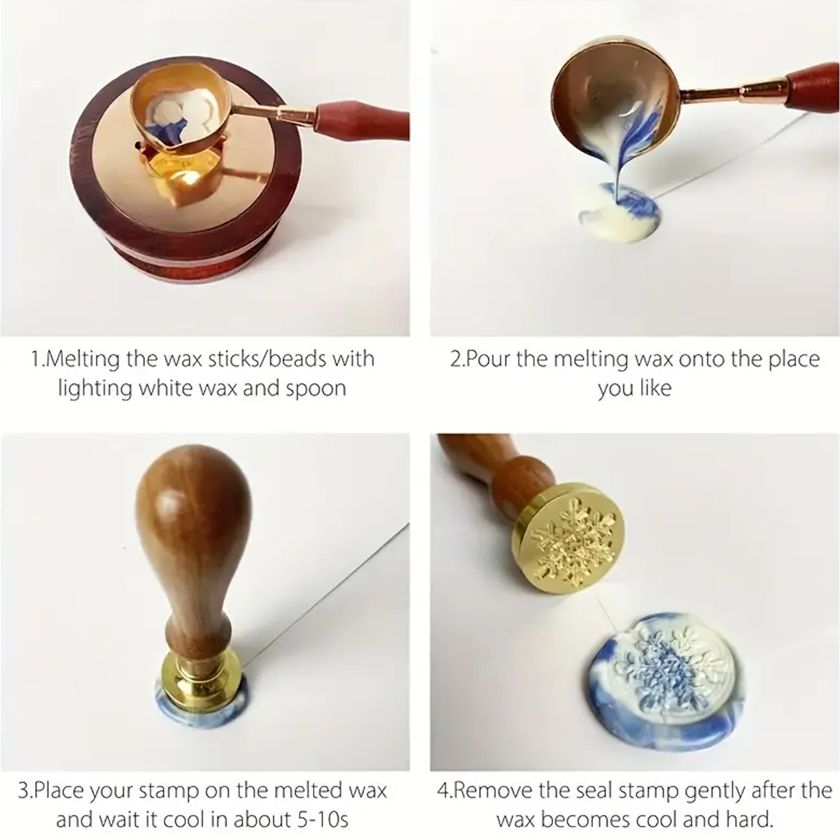 100 pc/saco kit de contas de s - Wax Seal Stamp Kit avaliação e preço