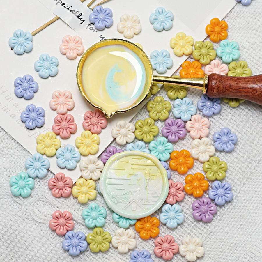 150 pçs/saco em forma de flor  - Wax Seal Stamp Kit avaliação e preço