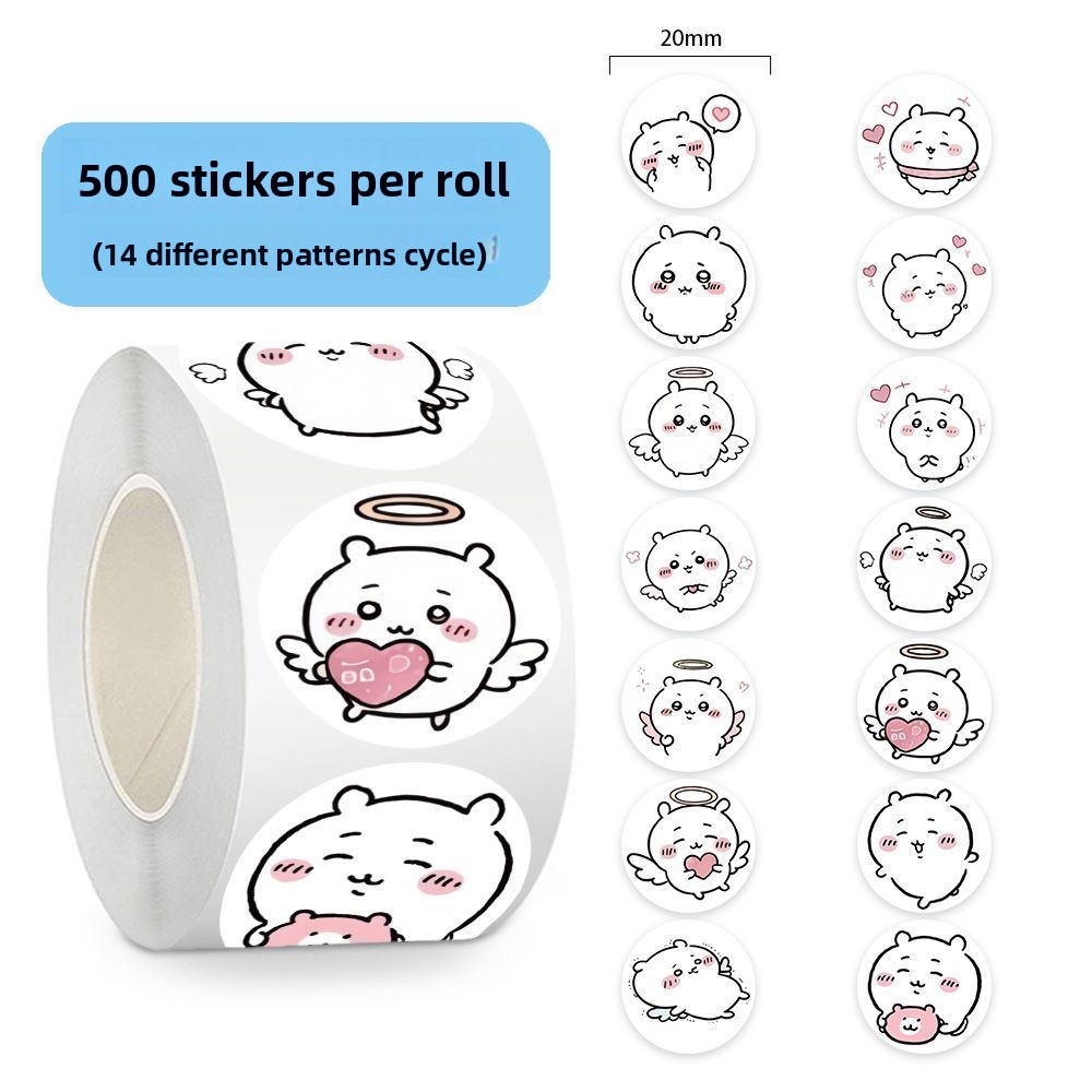 Rolo de Adesivos Jiyi com 500  - Sticker Label Roll avaliação e preço