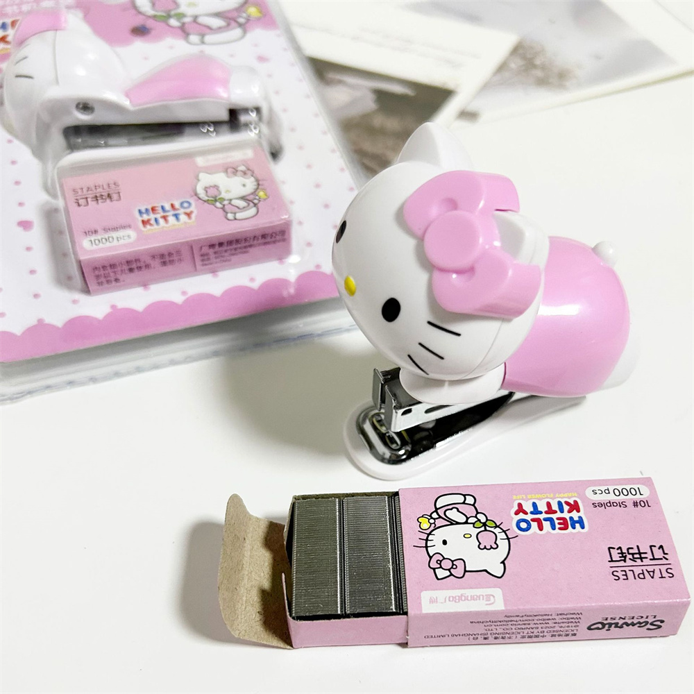 Conjunto de Grampeador Sanrio  - Office Supply Office Stationery Items avaliação e preço