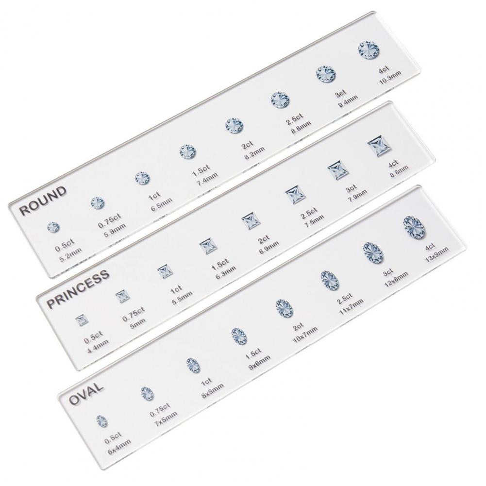 Régua durável transparente acr - Ruler Set Transparent avaliação e preço