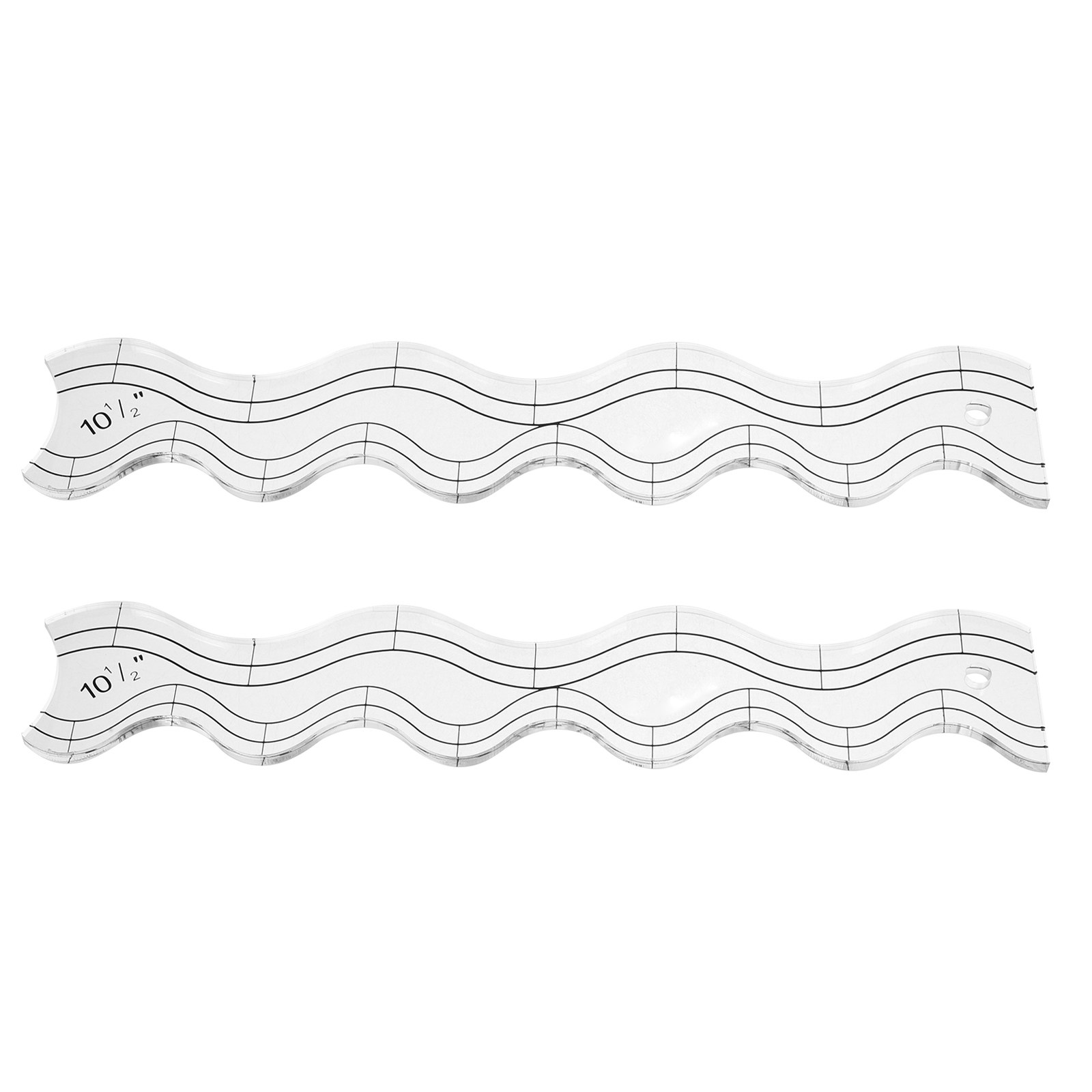 Conjunto de 2 Réguas para Quil - Ruler Set Transparent avaliação e preço