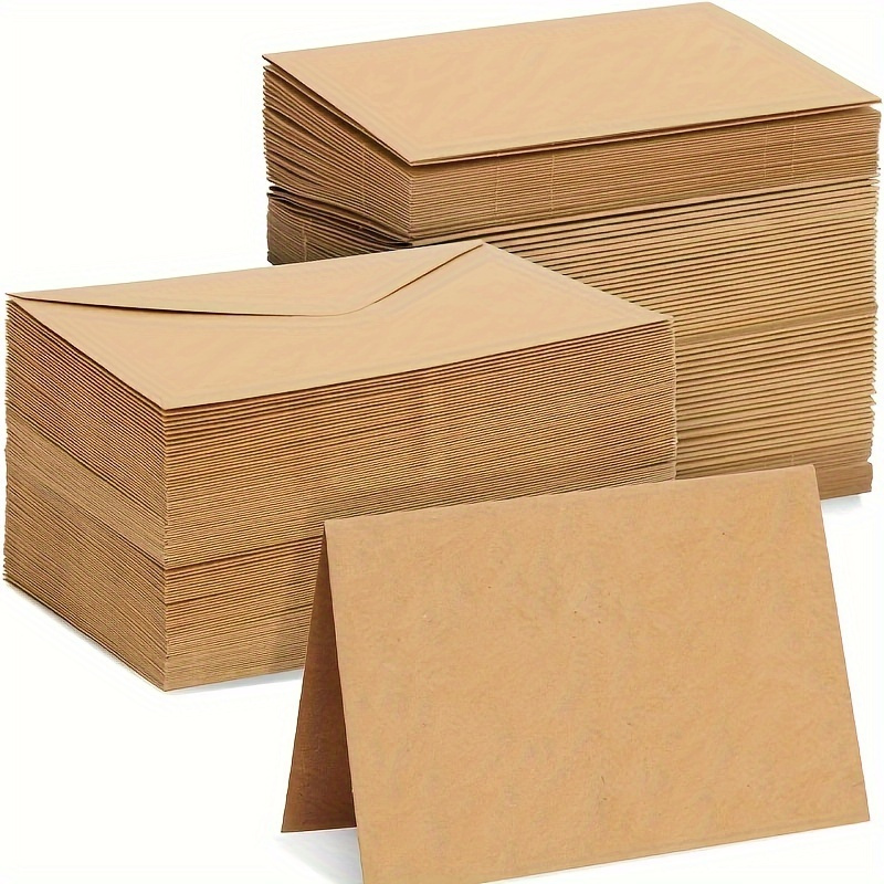 50/100 pçs envelopes de papel  - Letter Envelope Kraft avaliação e preço