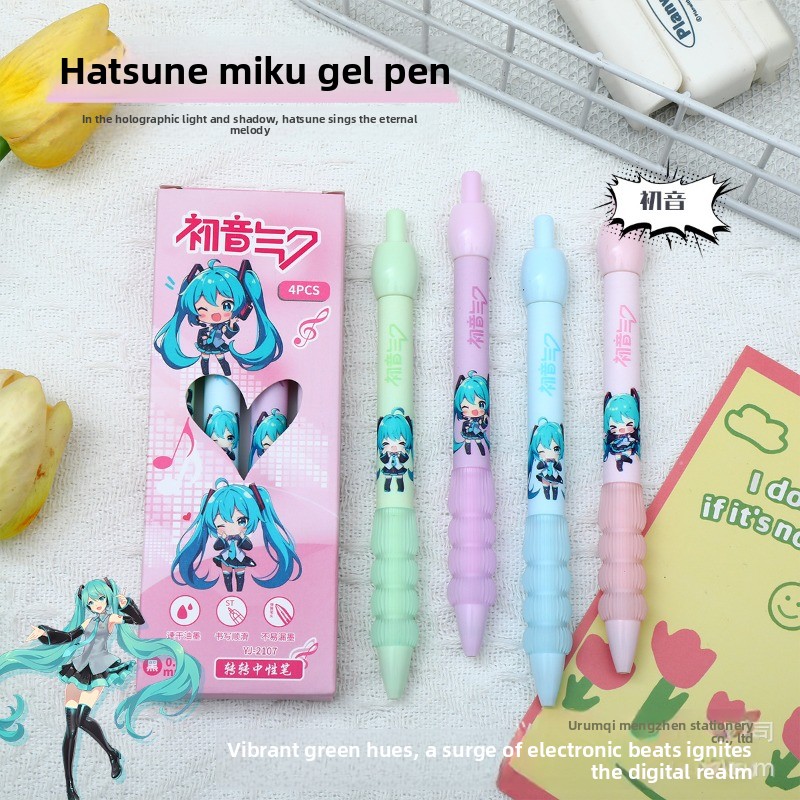Caneta Gel Kawaii Hatsune Miku - Gel Ink Pen Set avaliação e preço
