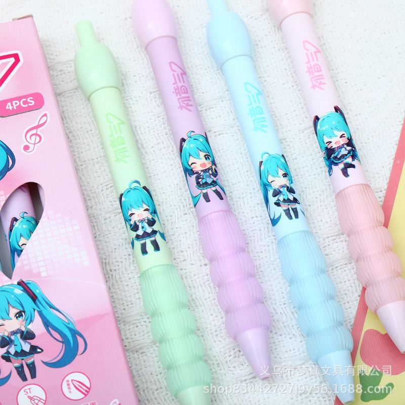 Caneta Gel Kawaii Hatsune Miku - Gel Ink Pen Set avaliação e preço
