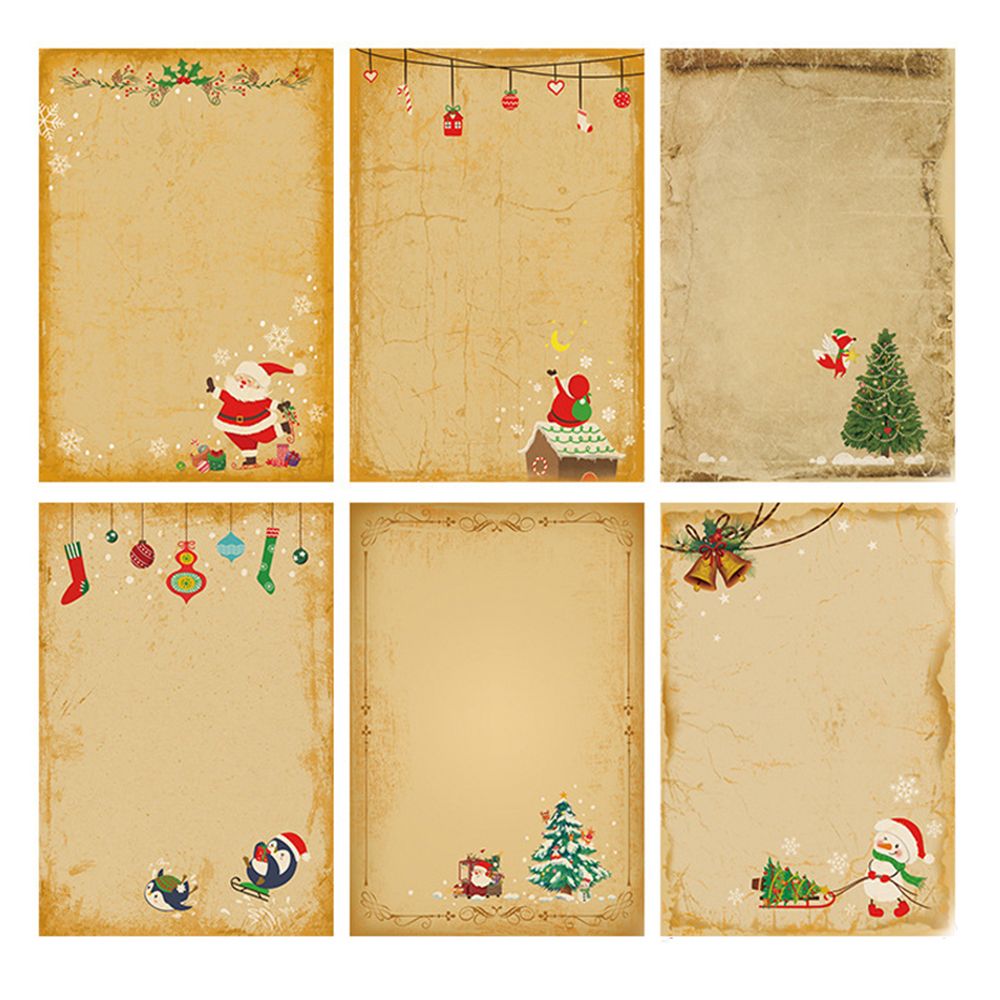 Diy vintage papai noel present - Letter Envelope Kraft avaliação e preço