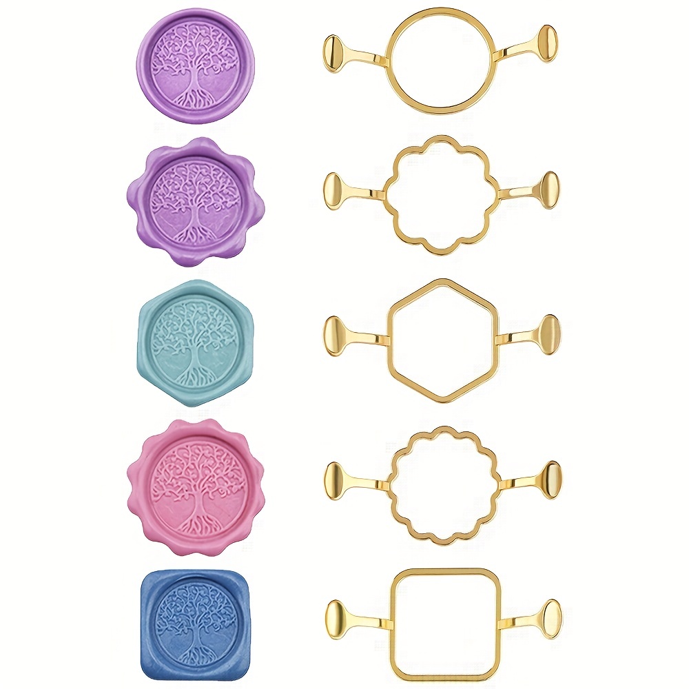 Kit de selo de cera de metal q - Wax Seal Stamp Kit avaliação e preço