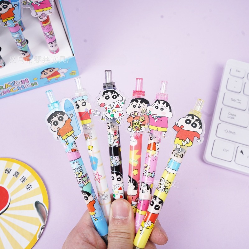 Caneta Gel Cartoon Crayon Shin - Supply Of Office Stationery avaliação e preço