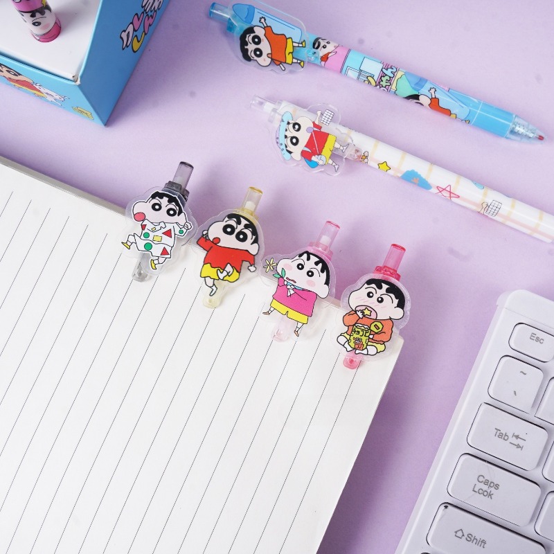 Caneta Gel Cartoon Crayon Shin - Supply Of Office Stationery avaliação e preço