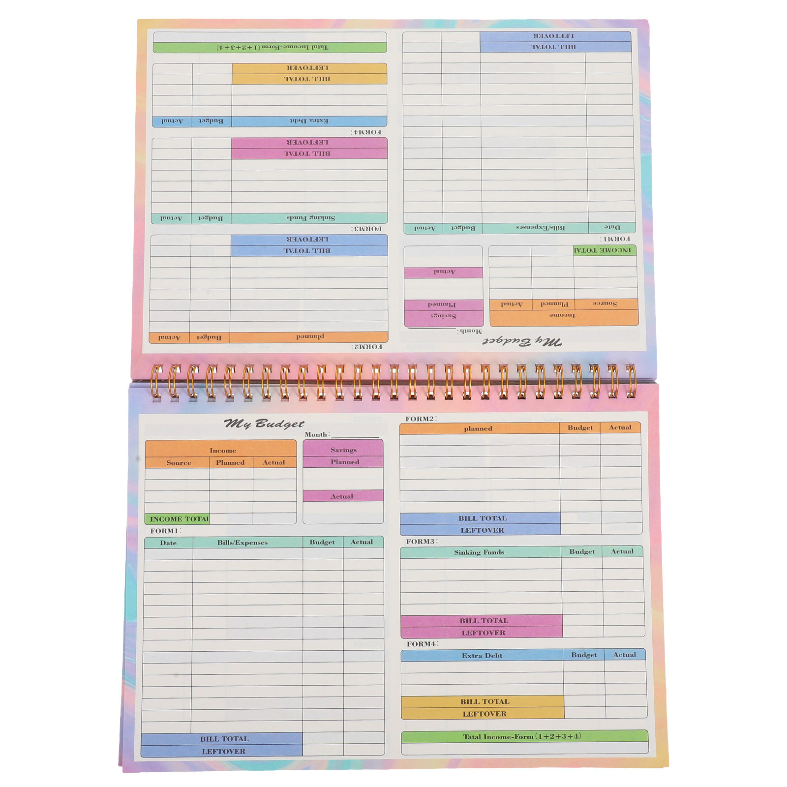 Caderno de Registro Financeiro - Planner Weekly Budget avaliação e preço