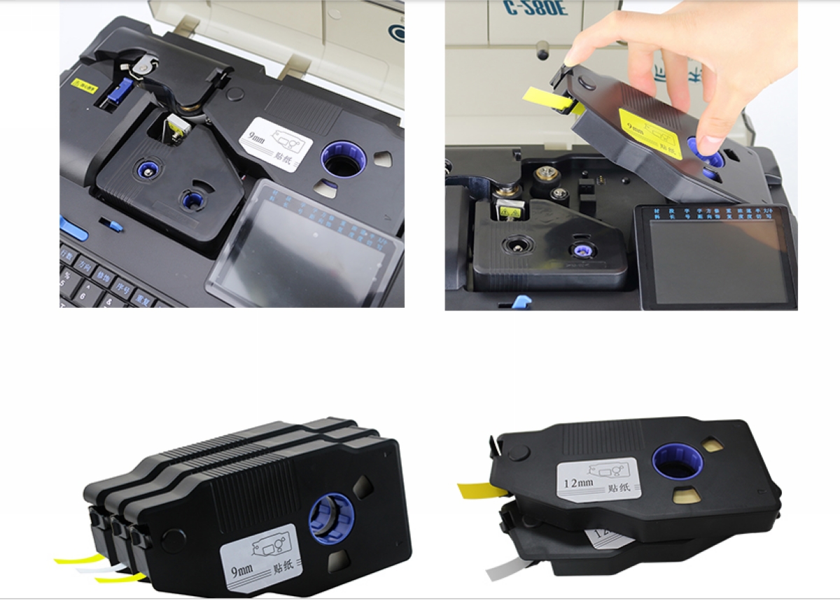 Fitas de etiqueta cassete 9mm  - Label Printer Tape avaliação e preço