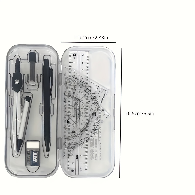 Kit de geometria matemática 8  - Compass Geometry Set avaliação e preço