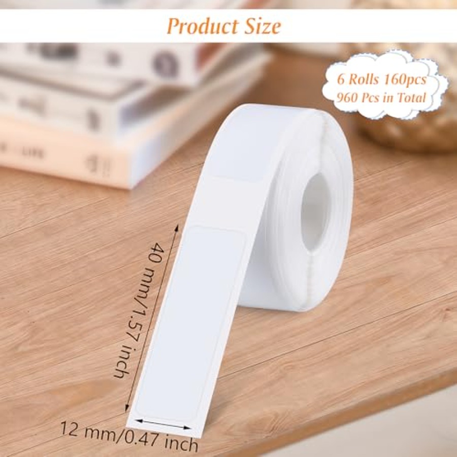 6 Rolos de Fita para Impressor - Label Printer Tape avaliação e preço