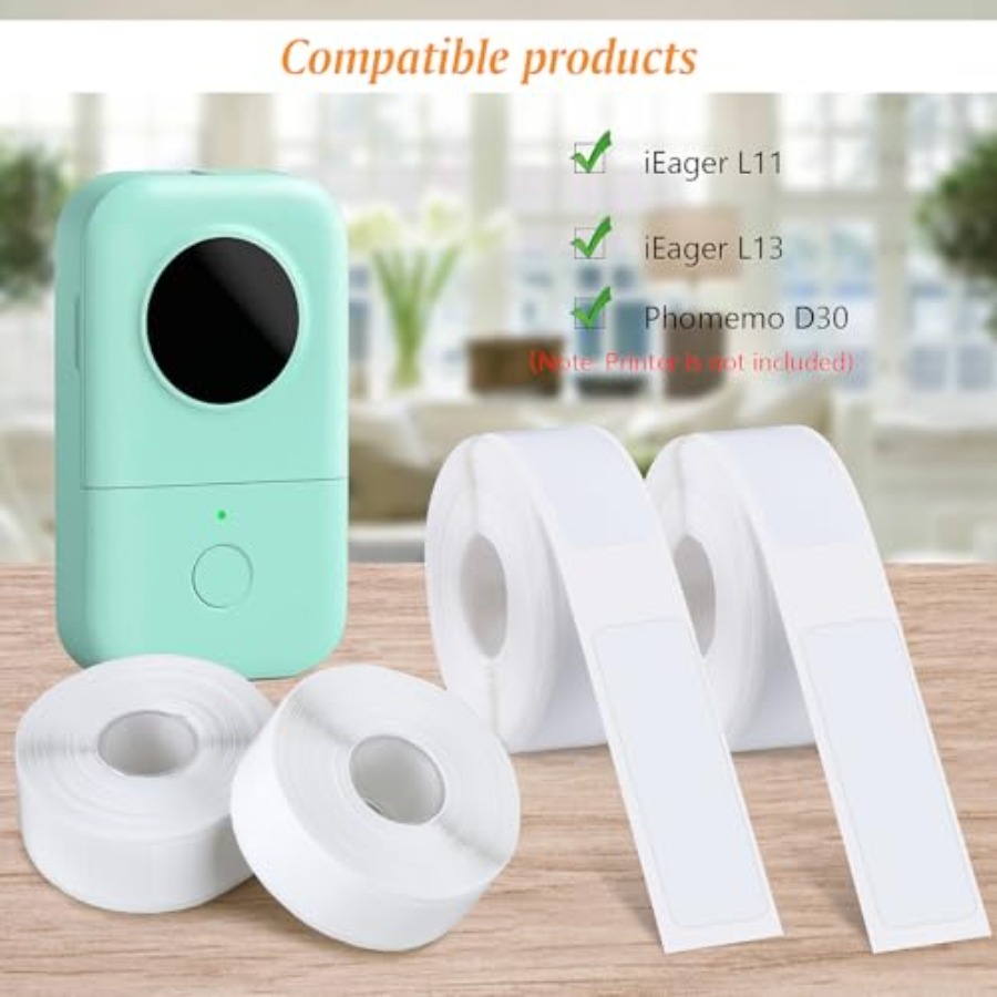 6 Rolos de Fita para Impressor - Label Printer Tape avaliação e preço