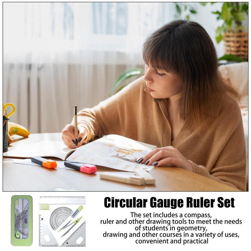 Transferidor e Bússola Set, Ma - Compass Geometry Set avaliação e preço