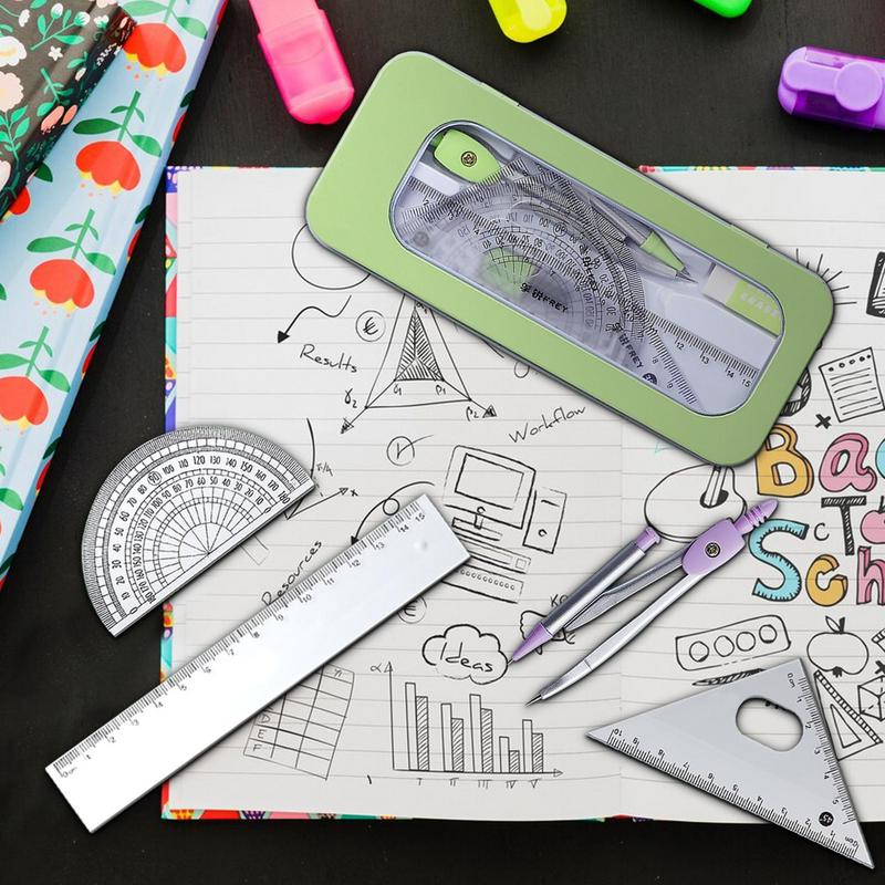 Transferidor e Bússola Set, Ma - Compass Geometry Set avaliação e preço