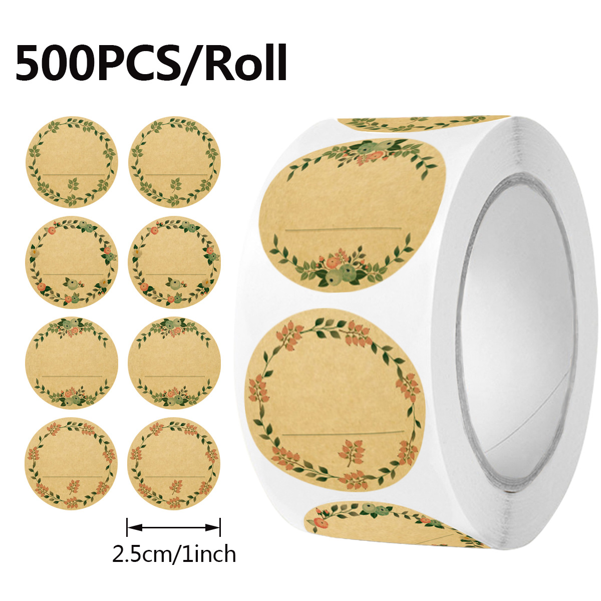 JCAC 500pcs/rola Etiquetas de  - Sticker Label Roll avaliação e preço