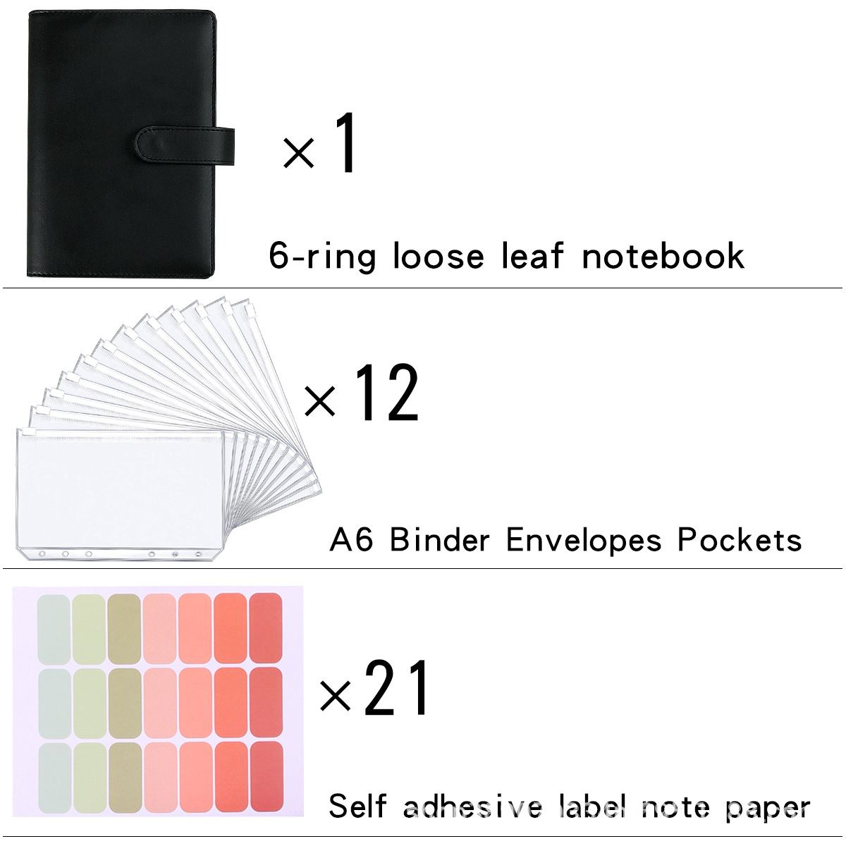 Pasta colorida do caderno do c - Planner Weekly Budget avaliação e preço