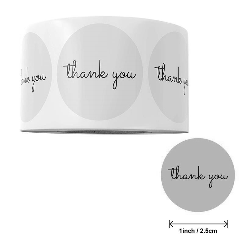 500 obrigado adesivos rolo 25m - Sticker Label Roll avaliação e preço