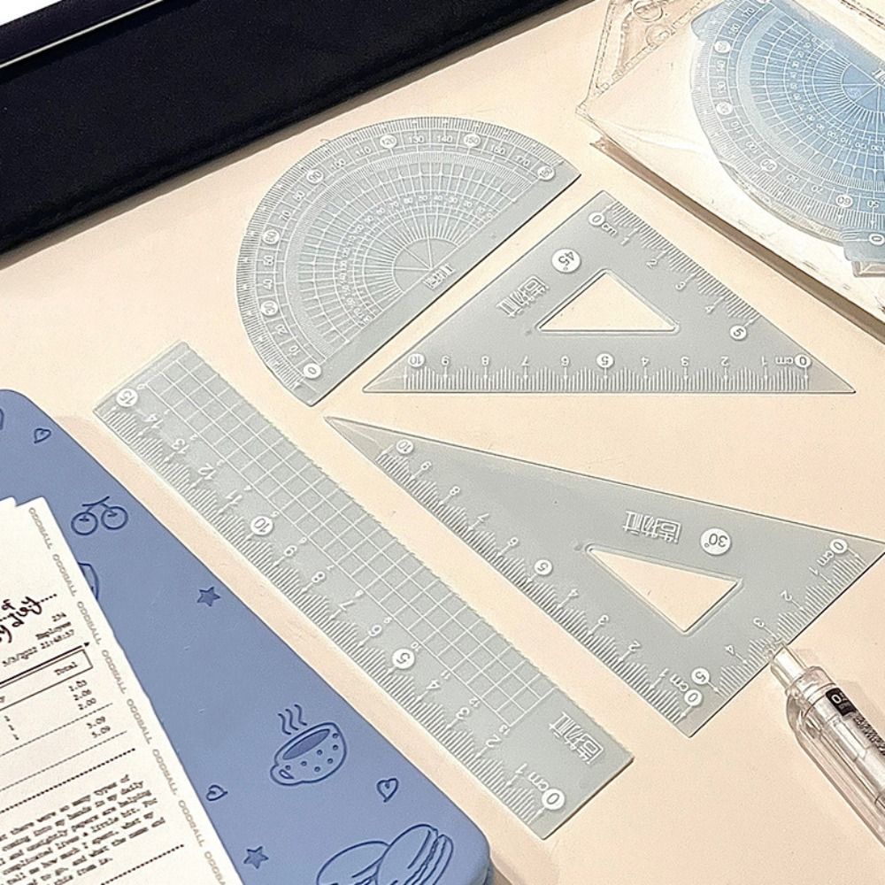 4 pçs/set multifuncional 15/20 - Ruler Set Transparent avaliação e preço