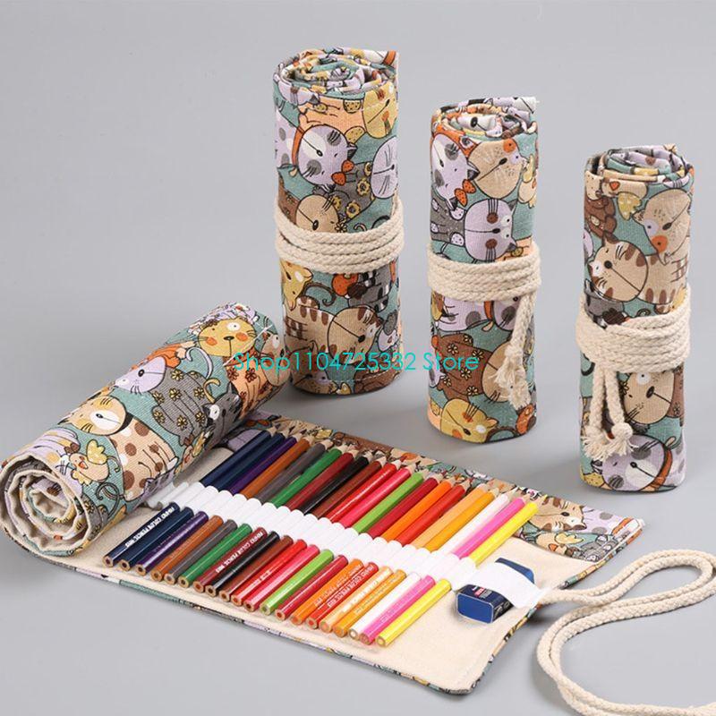 P5ea desenho animado para gato - Pen Pouch Roll avaliação e preço
