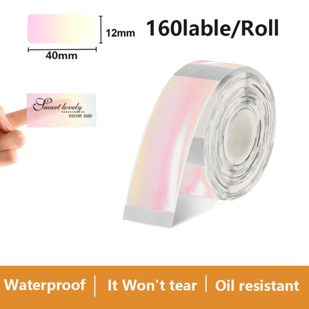 Etiqueta adesiva transparente  - Label Printer Tape avaliação e preço