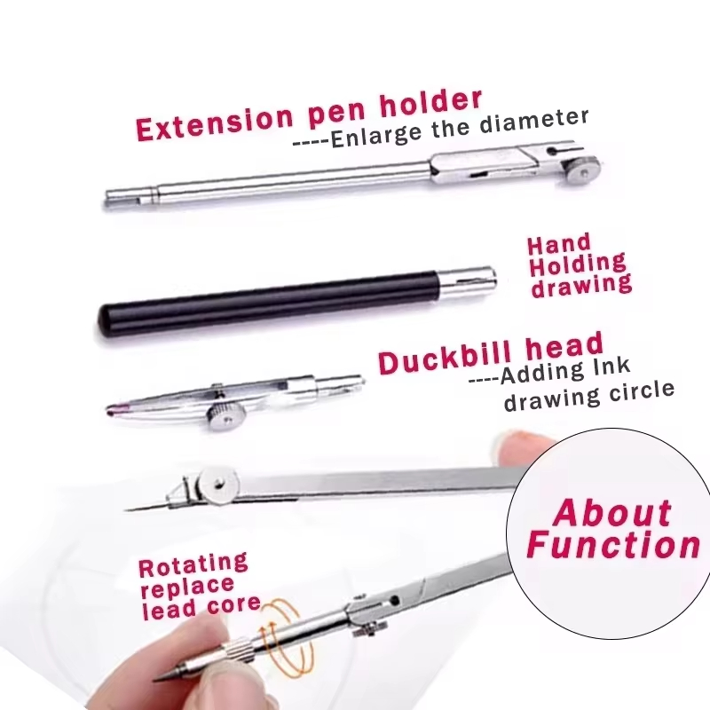 Aço inoxidável multifuncional  - Compass Geometry Set avaliação e preço
