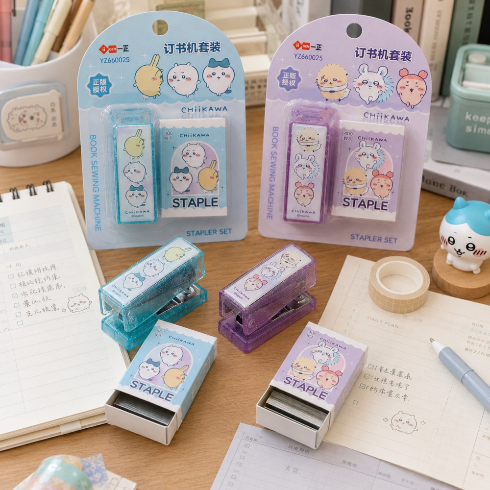 Conjunto de Grampeador Chiikaw - Office Supply Office Stationery Items avaliação e preço