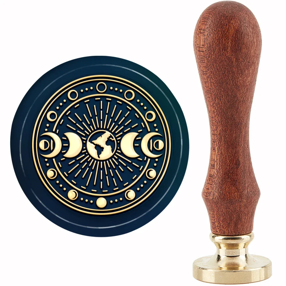 Lua Fase Cera Selo Carimbo com - Wax Seal Stamp Kit avaliação e preço