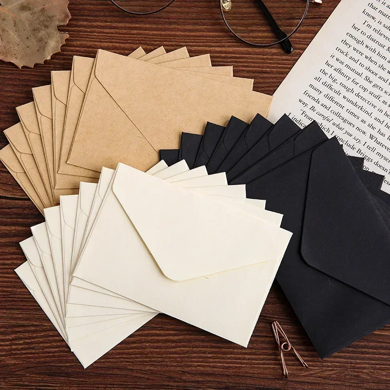 20/40/80 pçs clássico branco p - Letter Envelope Kraft avaliação e preço