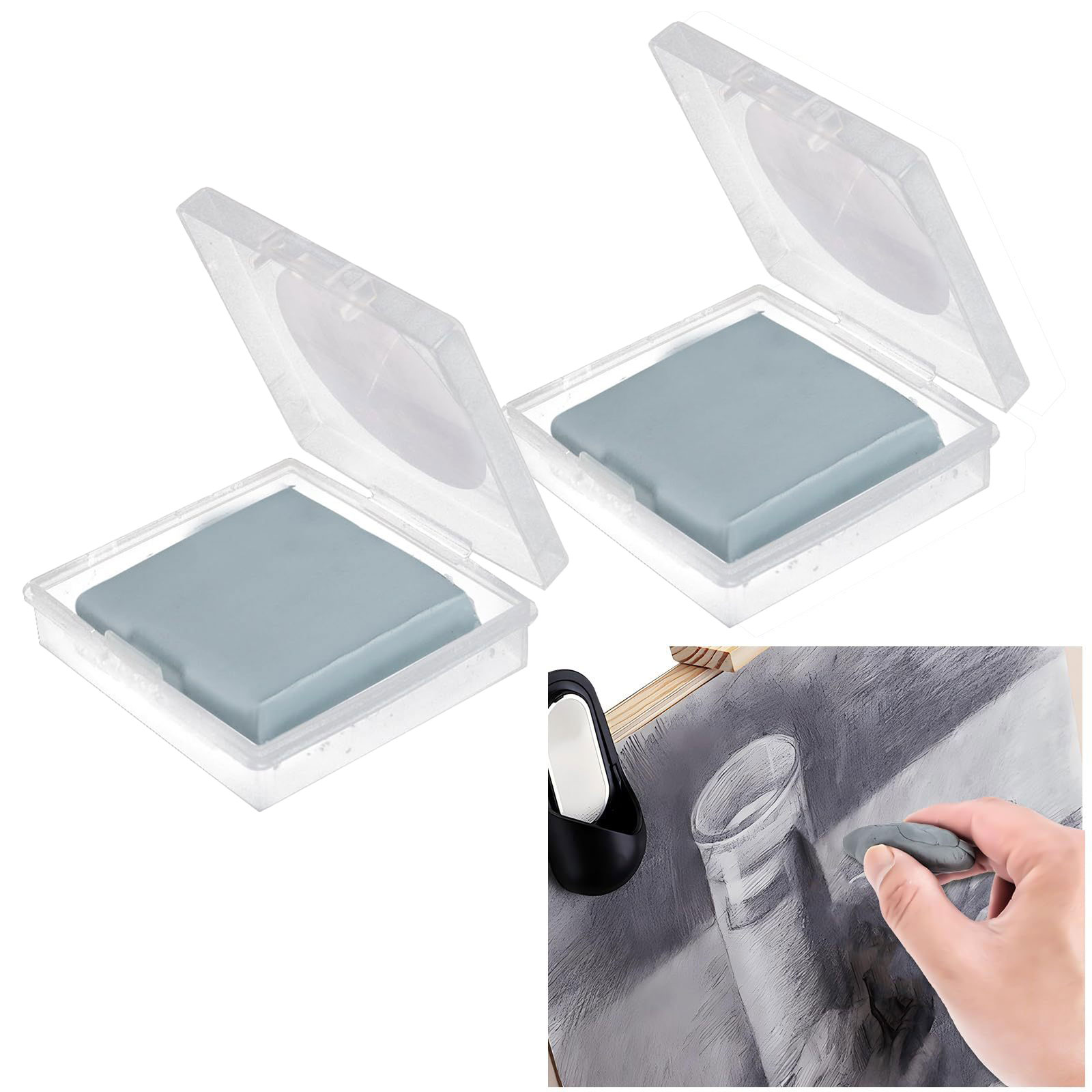 2 Borrachas Maleáveis para Art - Rubber Eraser Kneaded avaliação e preço